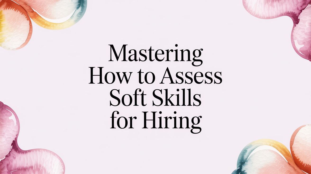 Mastering How to Assess Soft Skills for Hiring